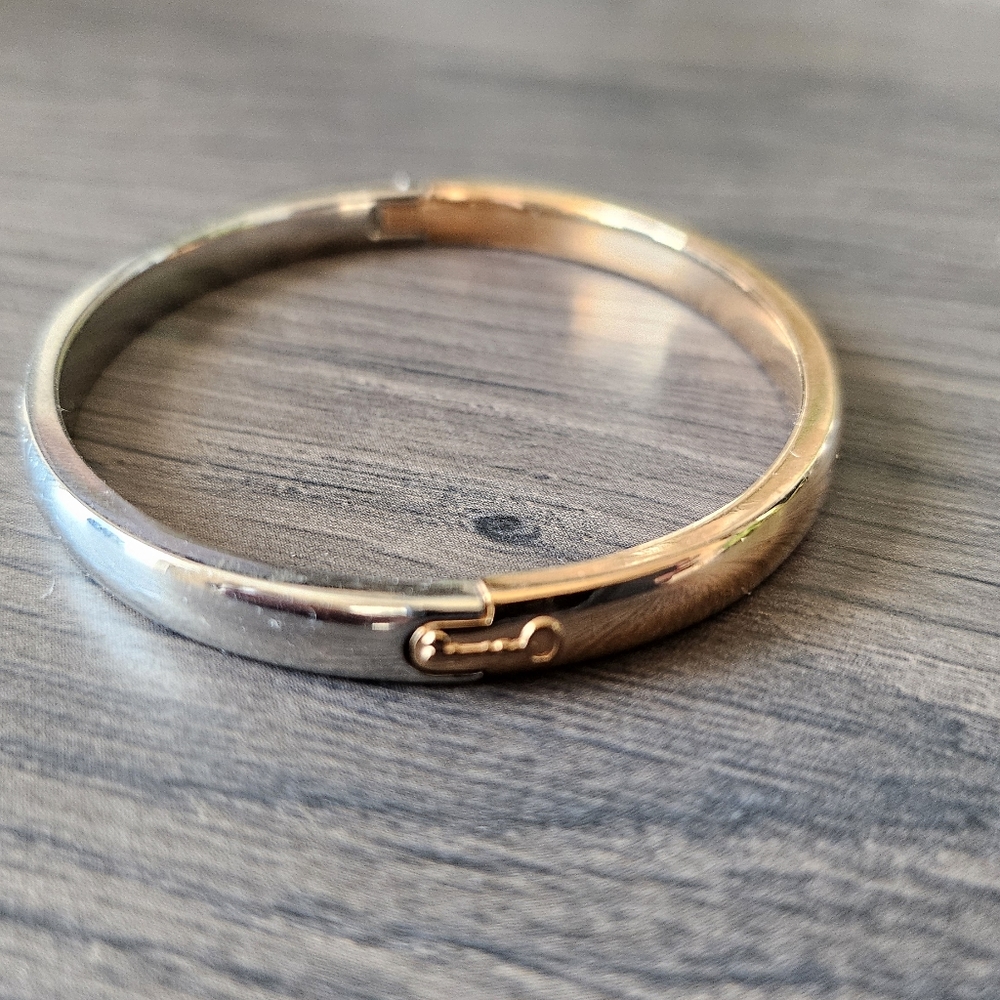 Fossil Two-tone Bangle Bracelet